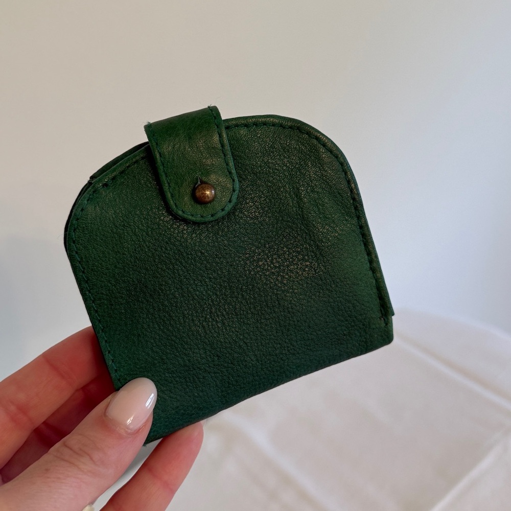 Emerald Green Leather Free People Wallet